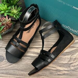 NIB SoftWalk 8W Cazadero Boho Gladiator Sandal